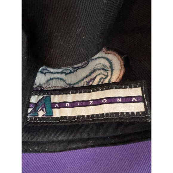 Arizona Diamondbacks Baseball Cap Unisex OSFA Black Purple Snake Logo Cotton Gen - Picture 3 of 10